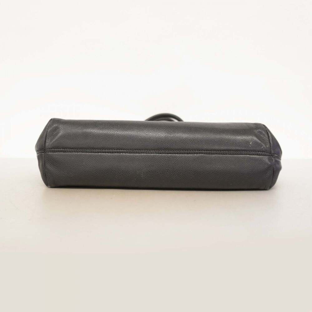 CHANEL Black Caviar Leather Tote Bag - Picture 3 of 12